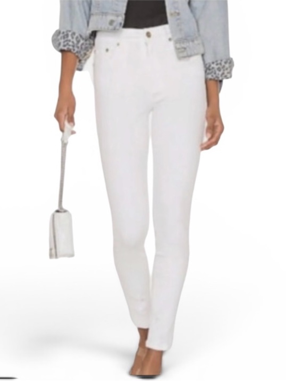Pistola Jennifer Oslo White High Waisted Skinny Ankle Jeans 29X28 P6822FTN-SLO